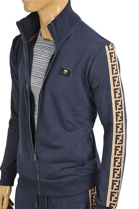 blue fendi tracksuit|fendi tracksuit sale.